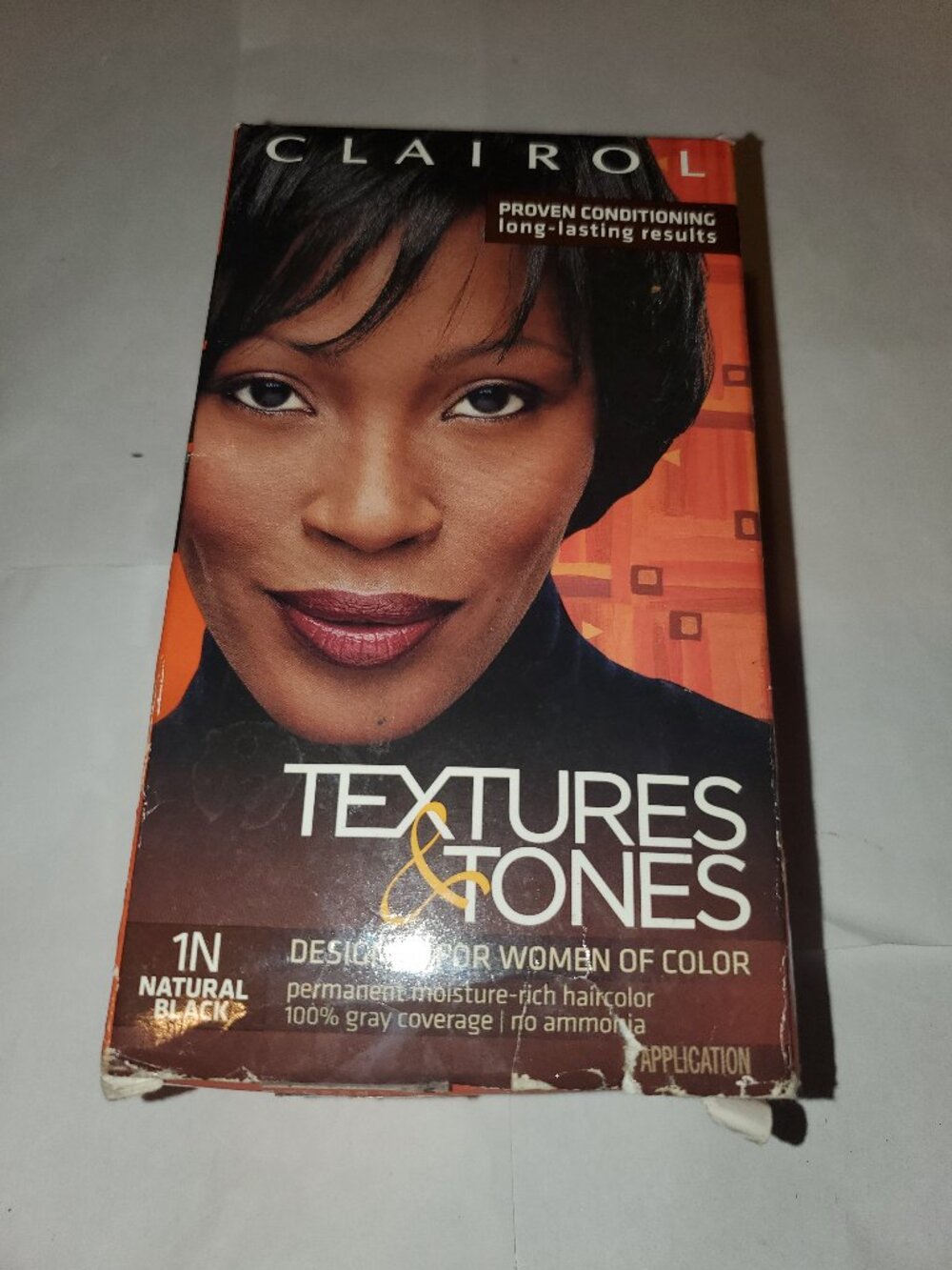NEW CLAIROL 1N NATURAL BLACK TEXTURES & TONES PERMANENT MOISTURE RICH DYE HAIRCO